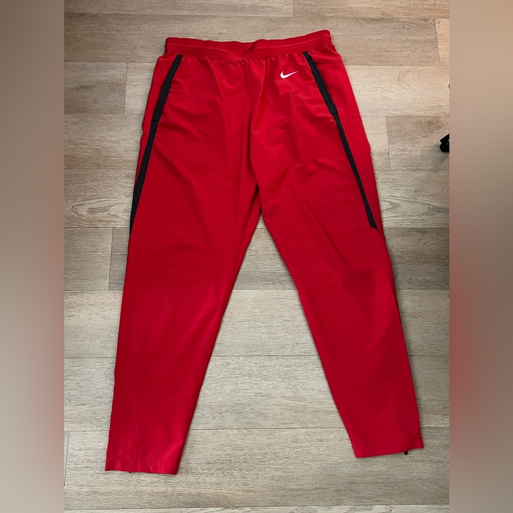 NIKE Men’s Track Pants Dri-fit XL Red